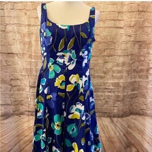Nine West Dress  sz 14 Floral Sleeveless Dress